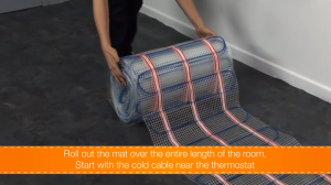Double-Core Underfloor Heating Mats Installation